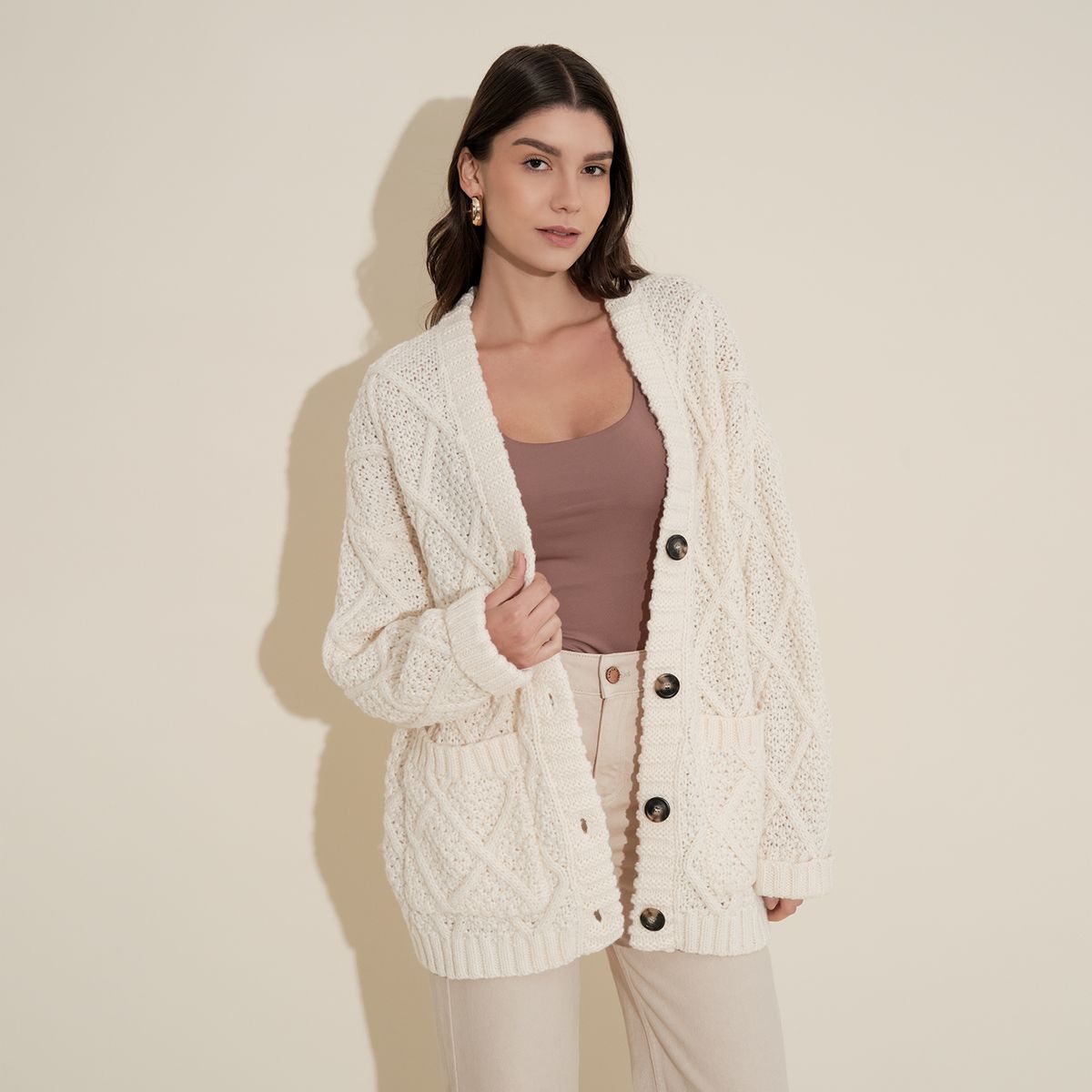 CAMILA VIALI - Camila Viali Chompa Ermine en talla S