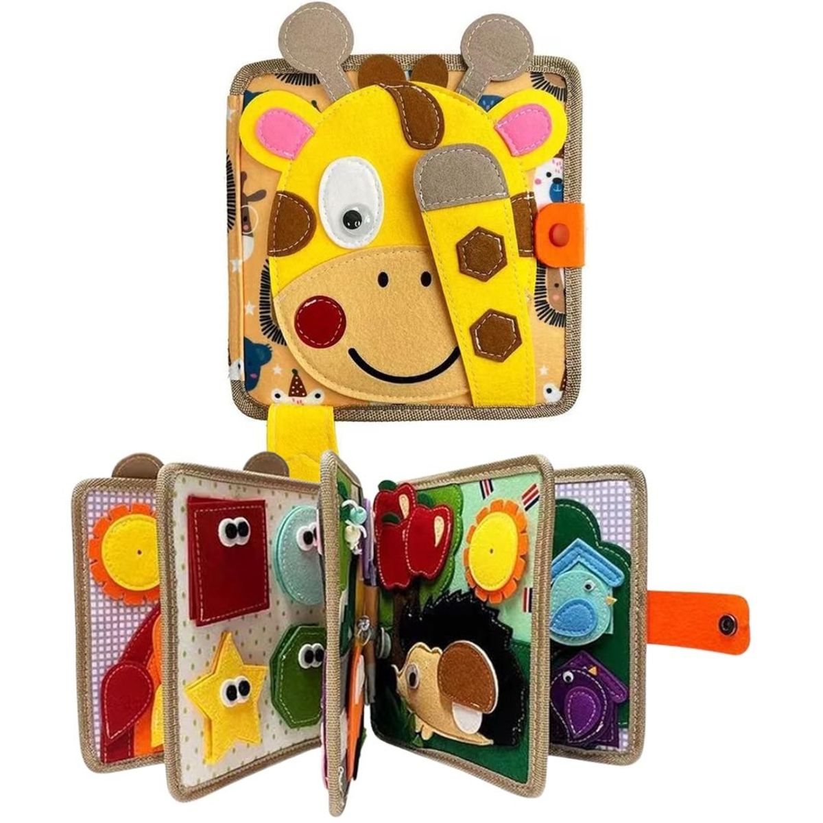 GENERICO - Juguete Didáctico Libro Con Actividades Jirafa