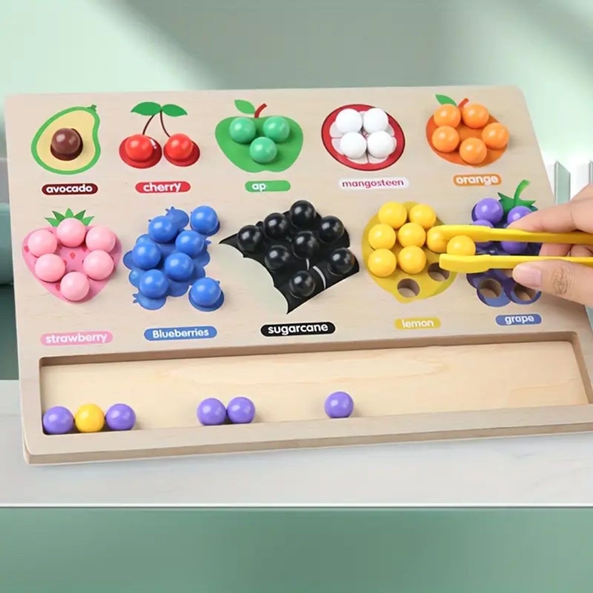 GENERICO - Juguete Didáctico Pinza de Frutas