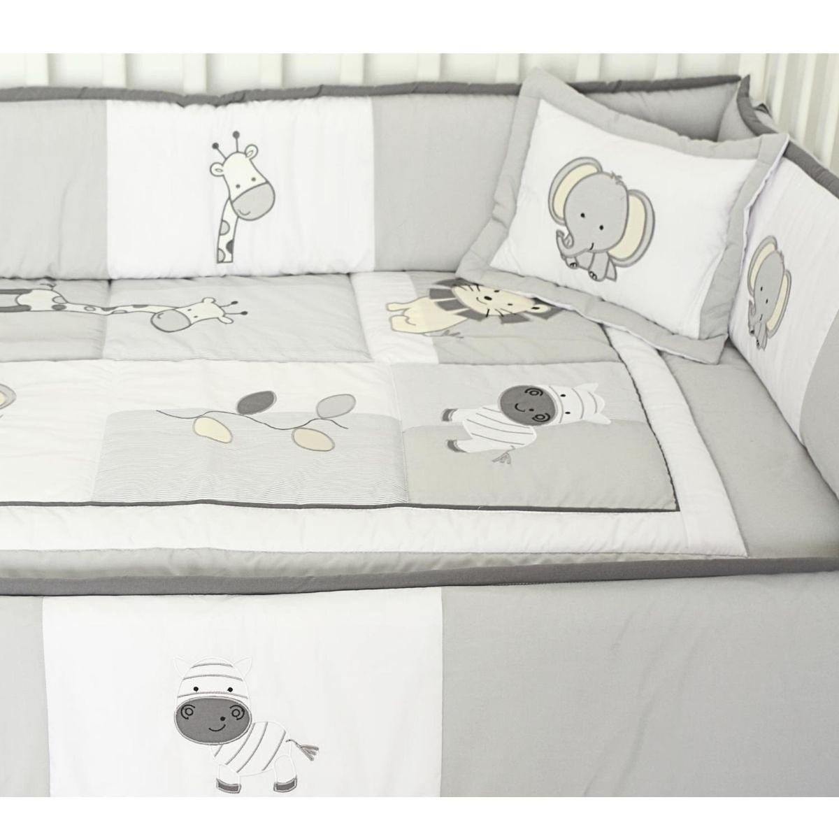 BABY MERINOS - Set de Cuna y 4 protectores - Prestige - Los amigos de la selva 2
