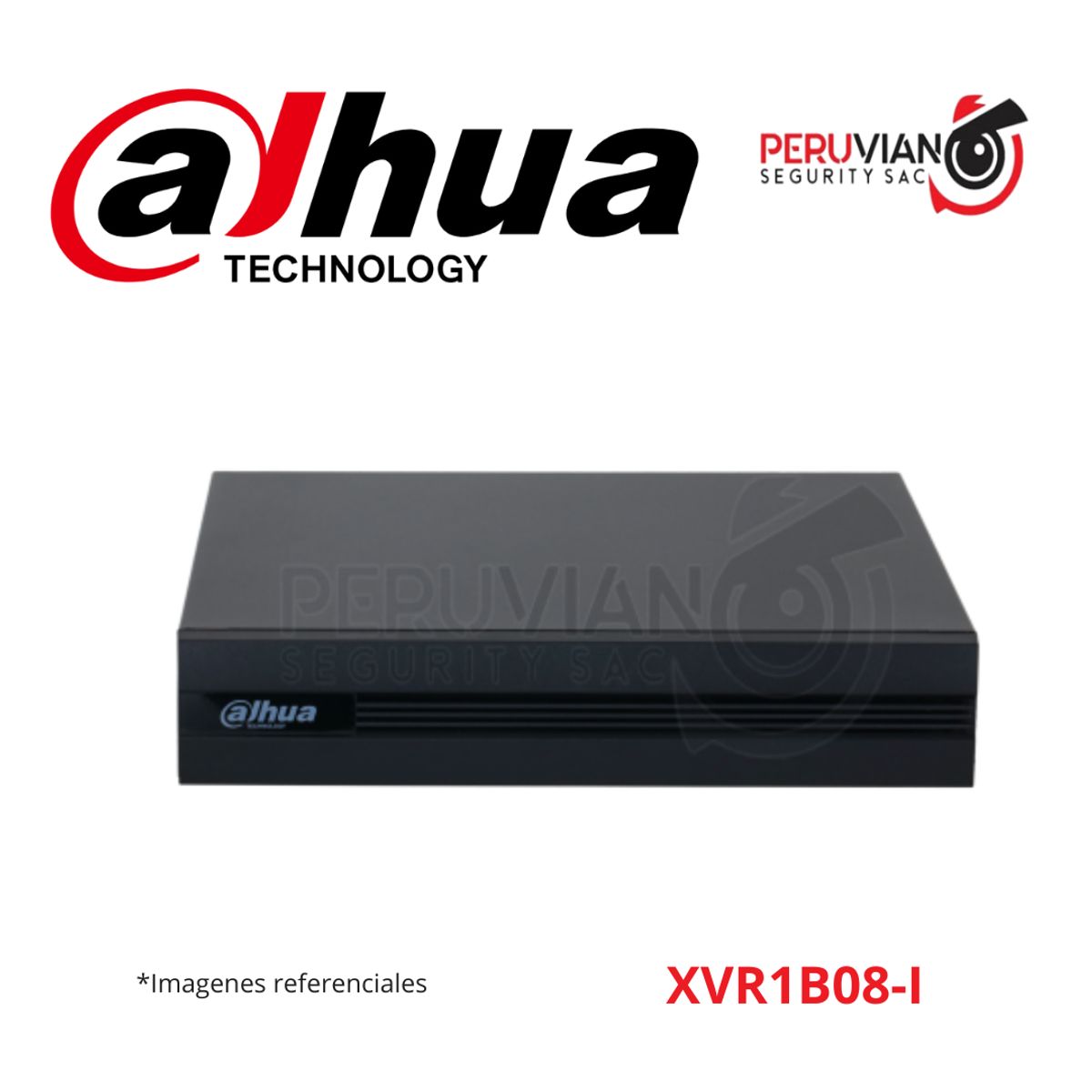 DAHUA - DVR 8CH PENTABRIDO - H.265+ - 720P - WIZSENSE - 1 HDD - 8+2CH IP XVR1B08-I