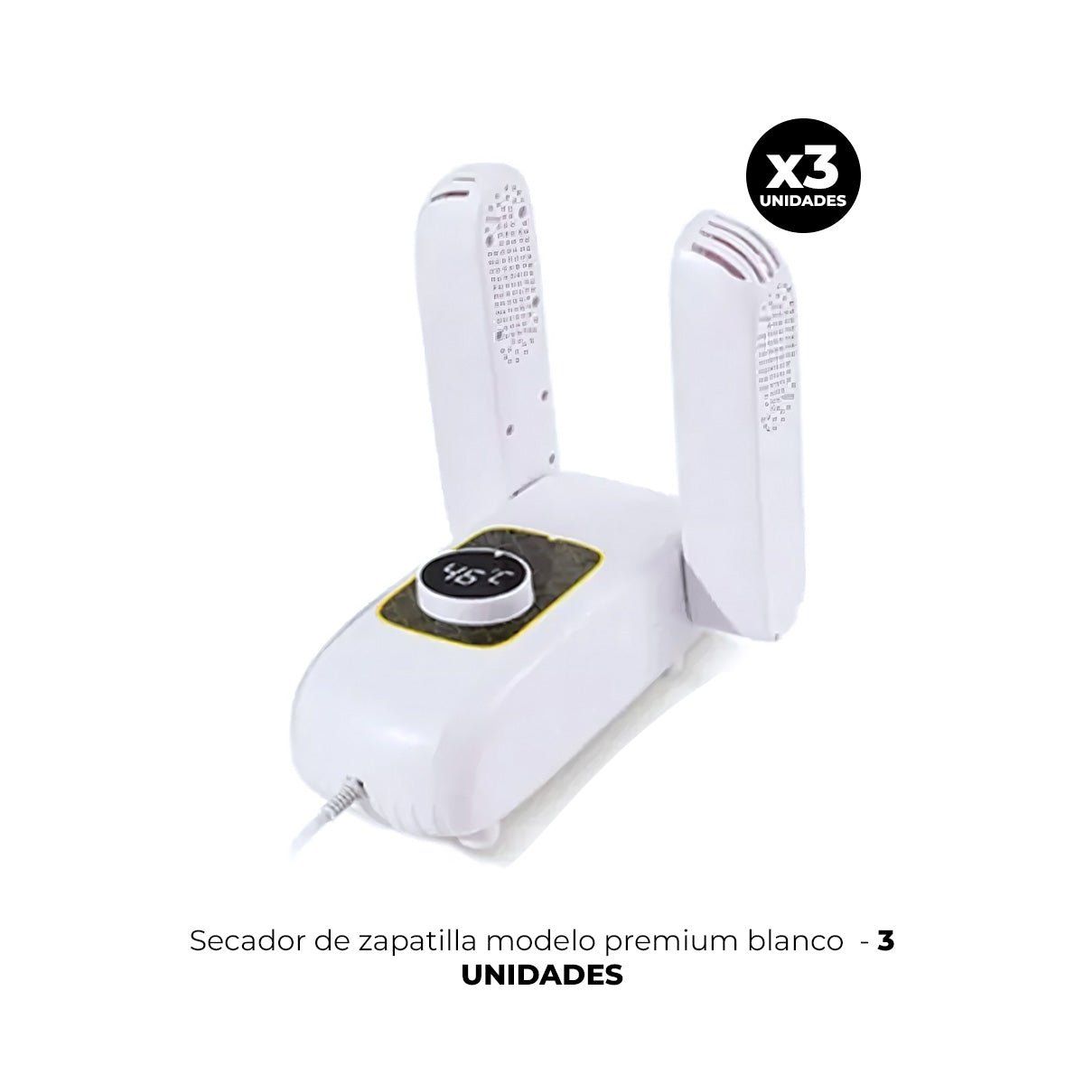 IMPORTADO MC - 3 SECADOR DE ZAPATILLAS MODELO PREMIUM BLANCO
