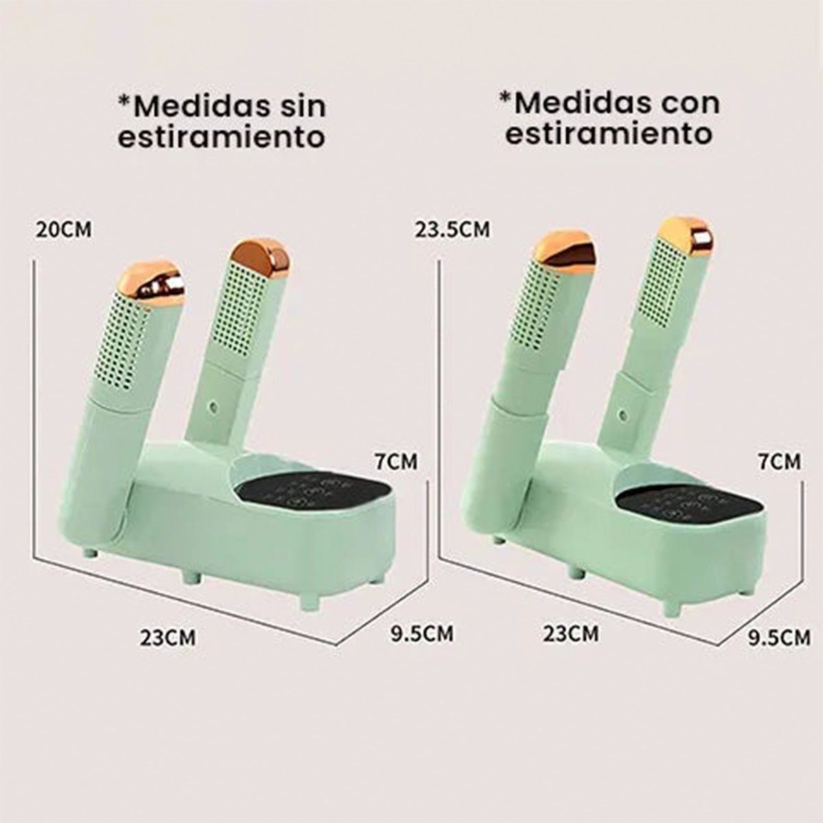 IMPORTADO MC - 3 SECADOR DE ZAPATILLAS MODELO PREMIUM VERDE