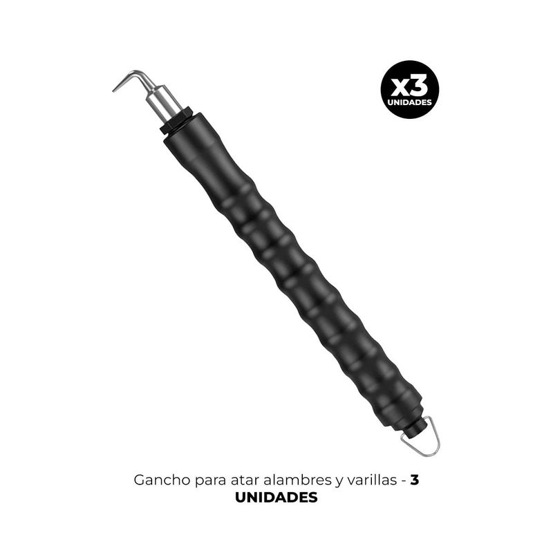 IMPORTADO MC - 3 GANCHO PARA ATAR ALAMBRES Y VARILLAS