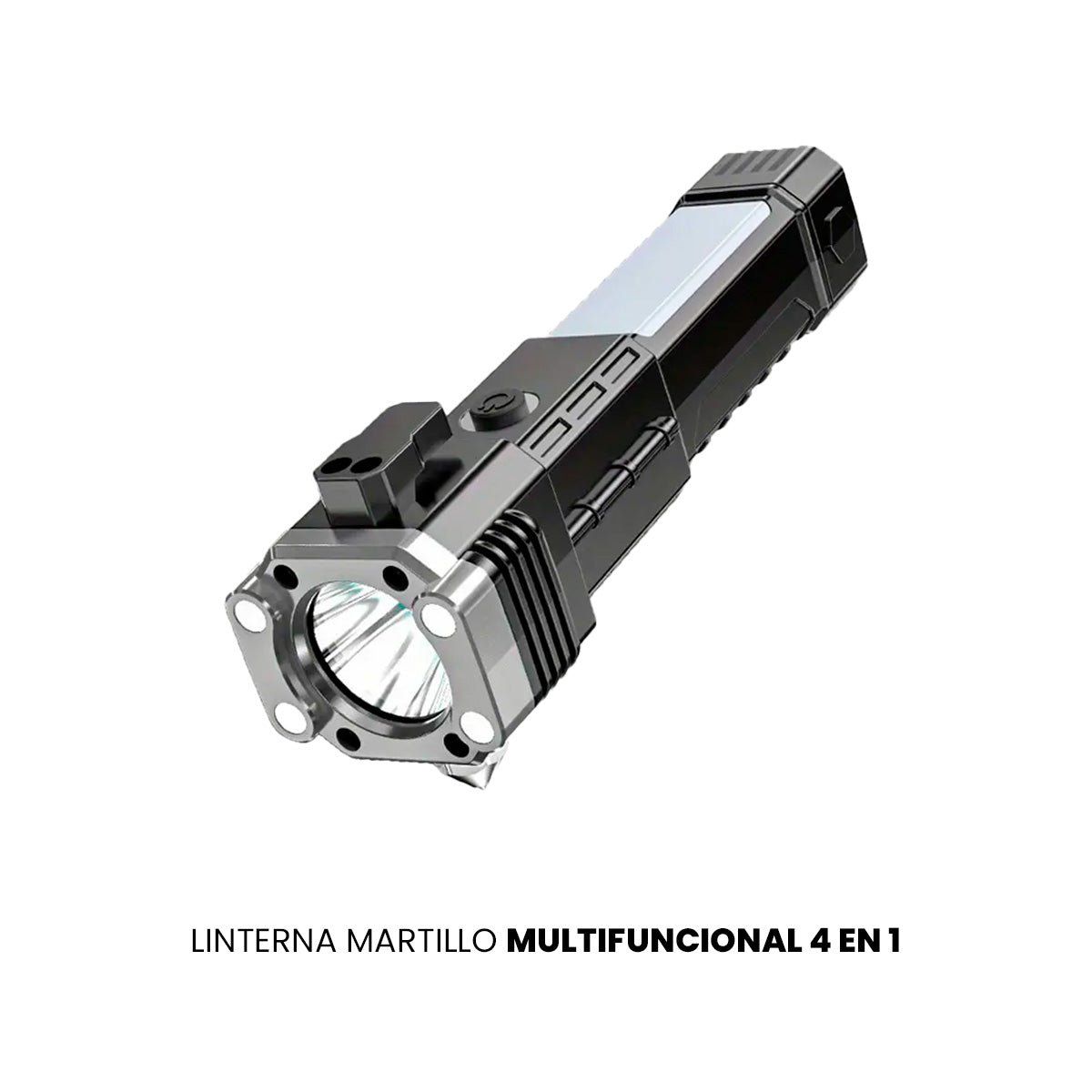 IMPORTADO MC - LINTERNA MARTILLO MULTIFUNCIONAL 4 EN 1
