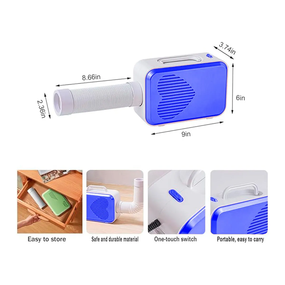 IMPORTADO MC - SECADORA DE ROPA AZUL