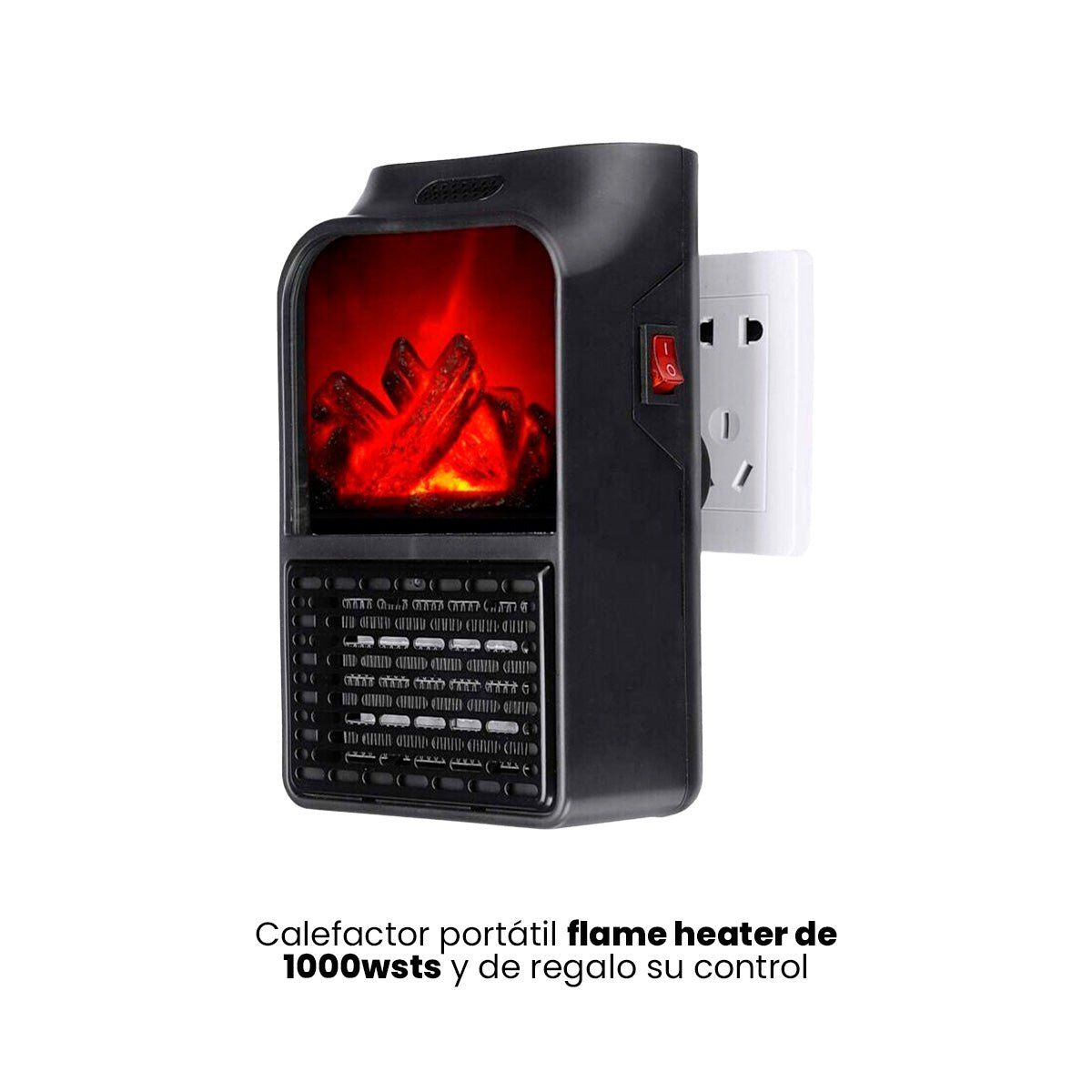 IMPORTADO MC - CALEFACTOR PORTÁTIL FLAME HEATER DE 1000WSTS