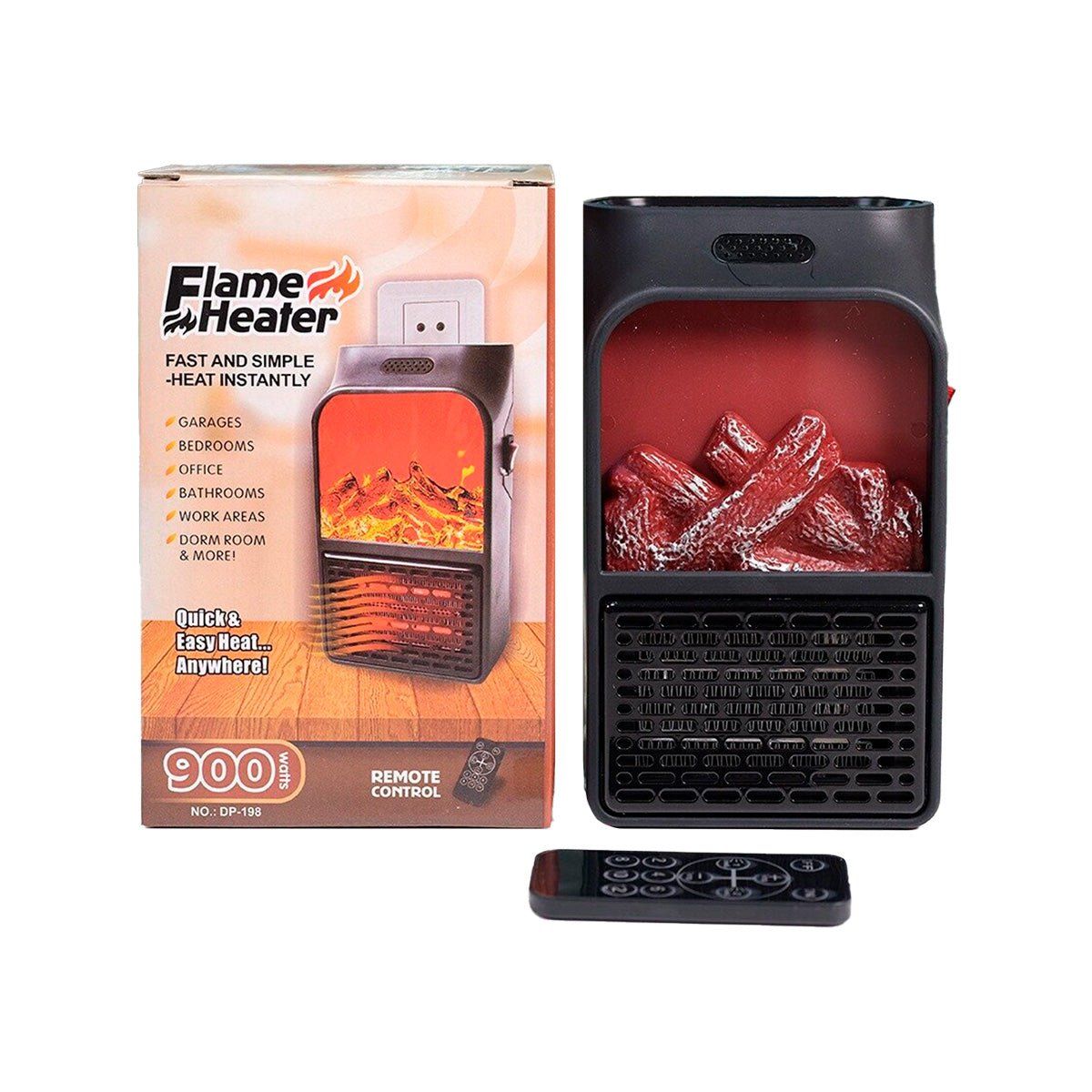 IMPORTADO MC - CALEFACTOR PORTÁTIL FLAME HEATER DE 1000WSTS