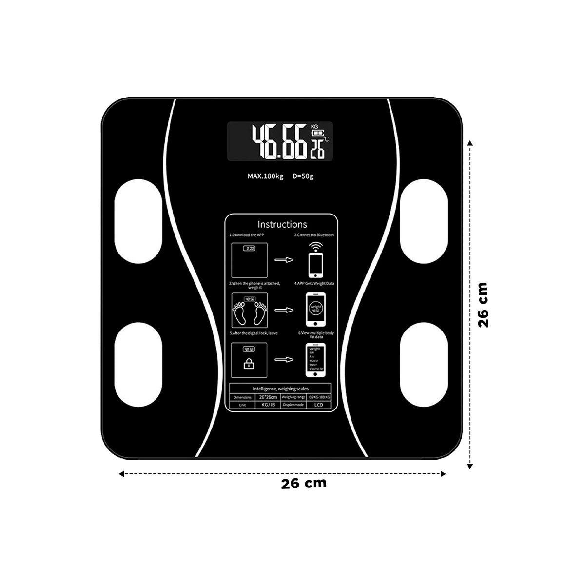 IMPORTADO MC - 2 BALANZAS DIGITALES DE PESO INTELIGENTES BLUETOOTH