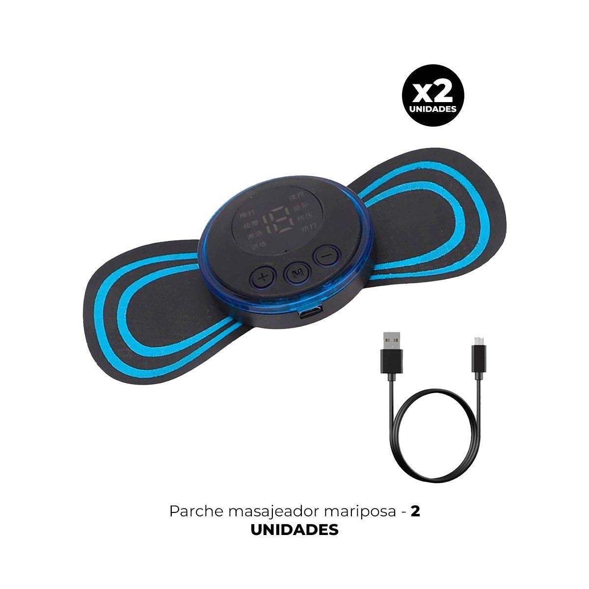 IMPORTADO MC - 2 PARCHE MASAJEADOR MARIPOSA