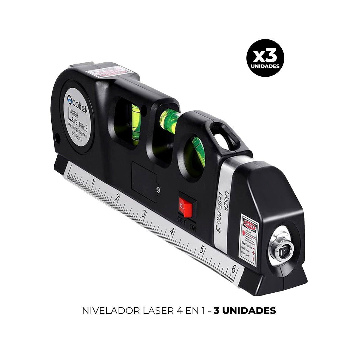 IMPORTADO MC - 3 NIVELADOR LASER 4 EN 3