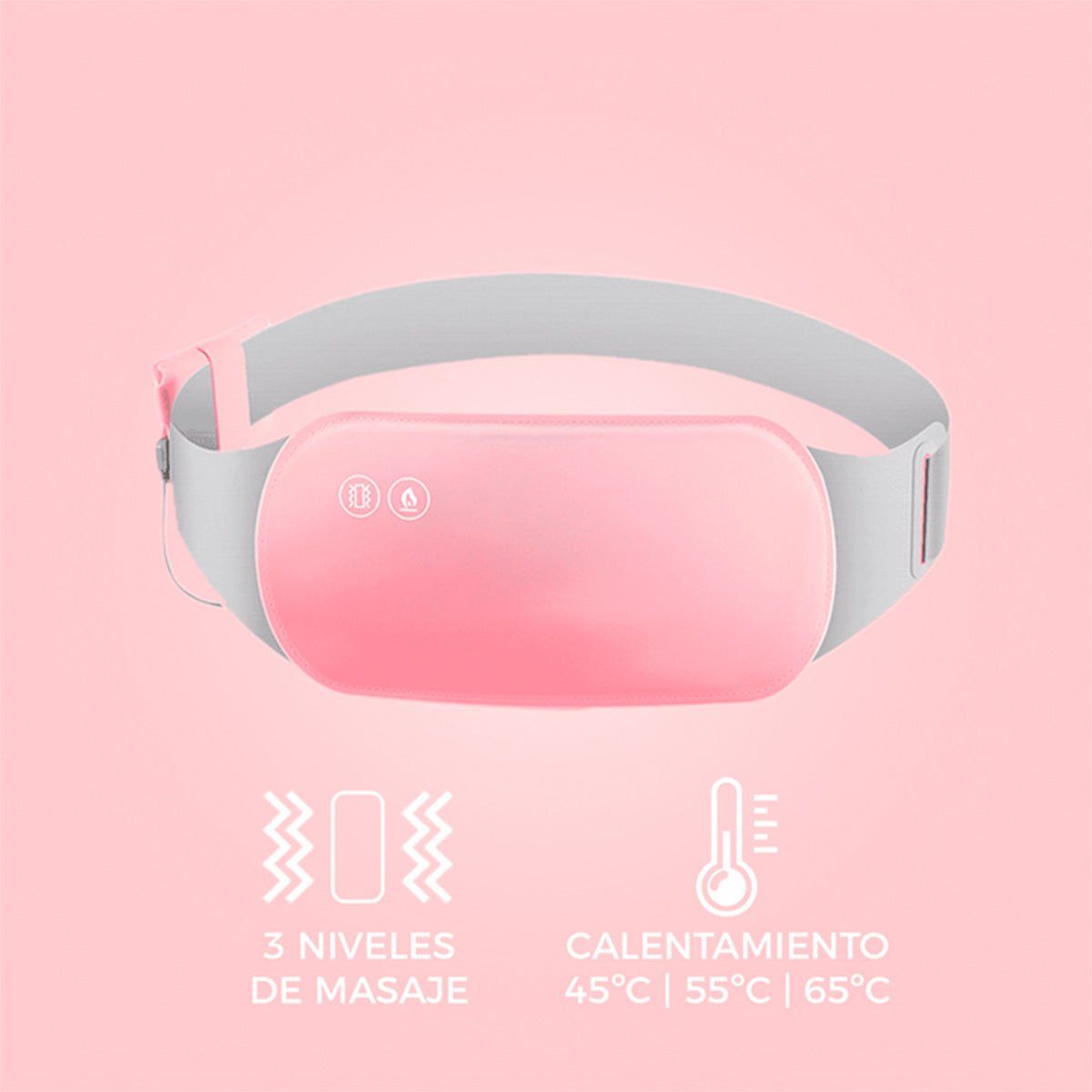 IMPORTADO MC - CINTURON CALENTADOR Y MASAJEADOR PARA COLICOS MENSTRUALES
