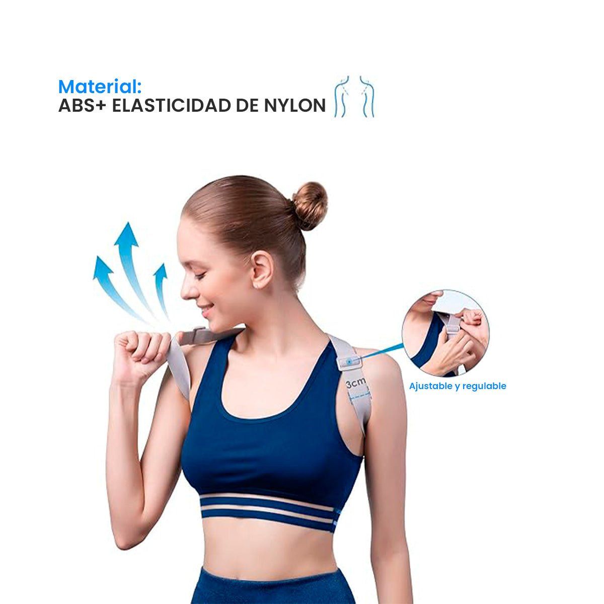 IMPORTADO MC - CORRECTOR DE POSTURA CON VIBRACIÓN PLOMO