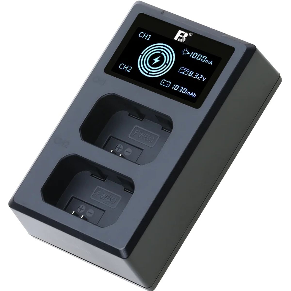 GENERICO - Cargador NP-FW50 doble con pantalla FB