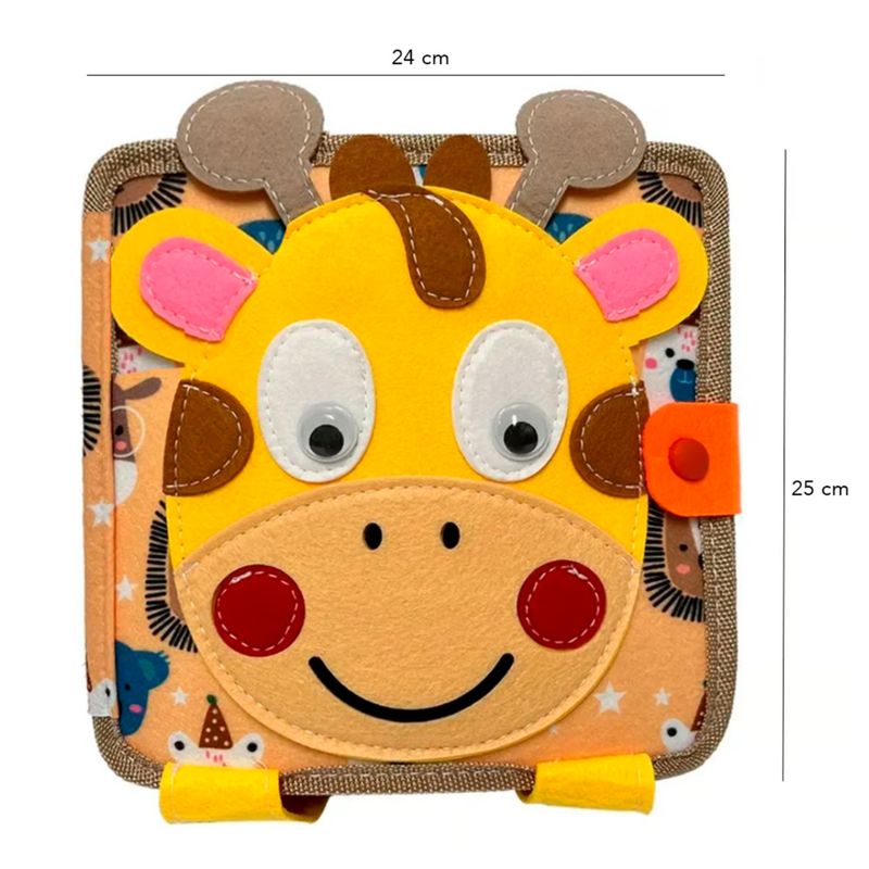 GENERICO - Libro Con Actividades Montessori - Jirafa