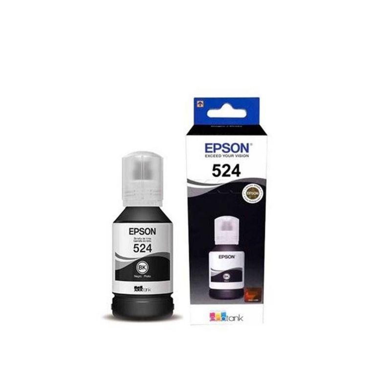 EPSON - Botella Tinta Epson T524 524 NEGRO L6580 L15150 L15160 127Ml