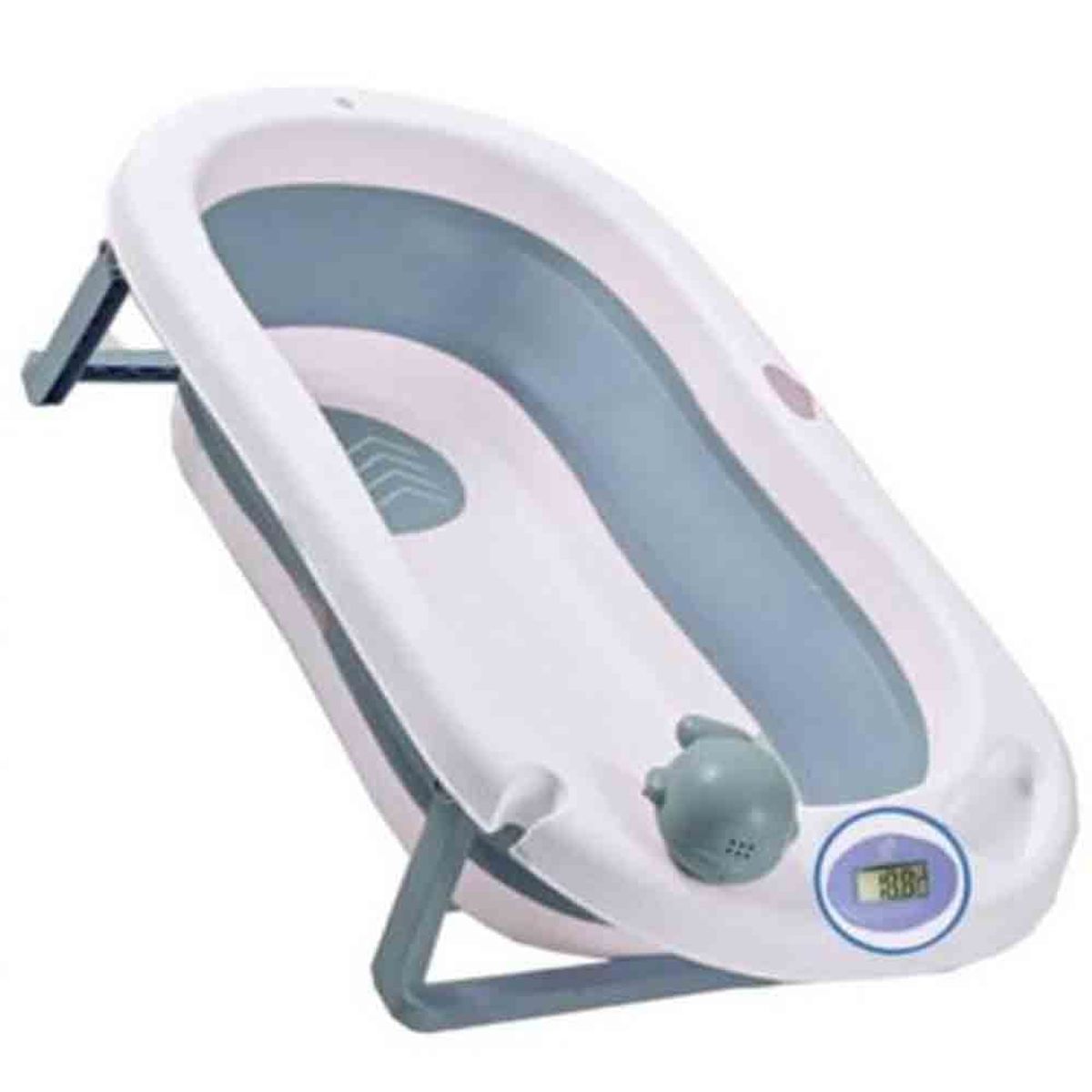 DOUX BEBE - Bañera Tina de Baño para Bebe Plegable Azul