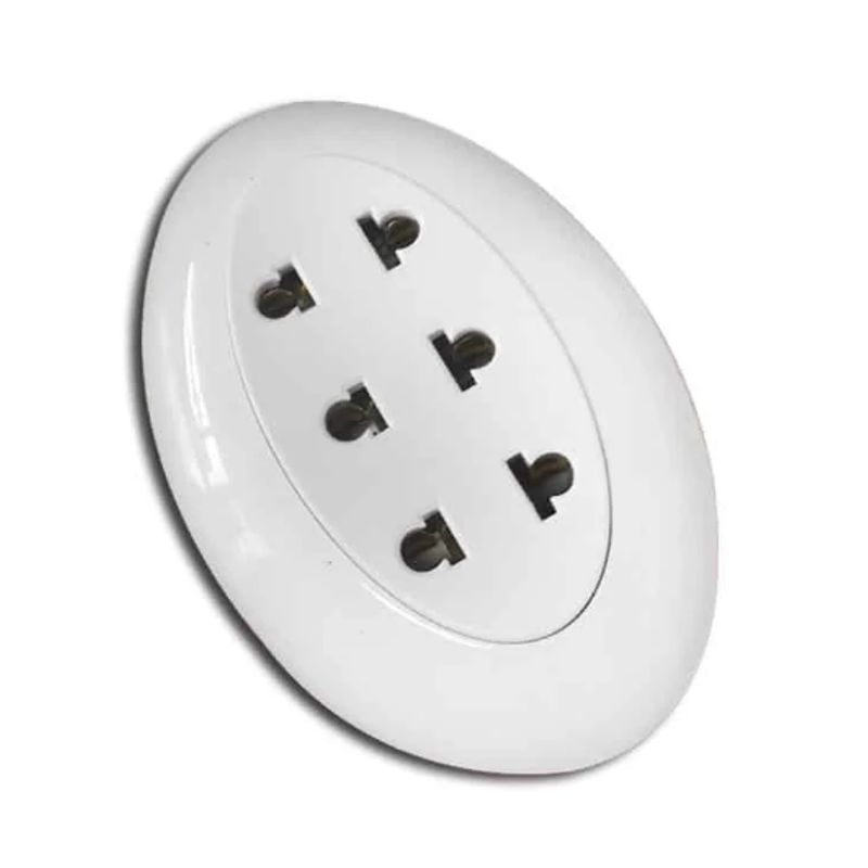 OPALUX - Tomacorriente Triple Universal 2 Polos OP-VT78 OPALUX