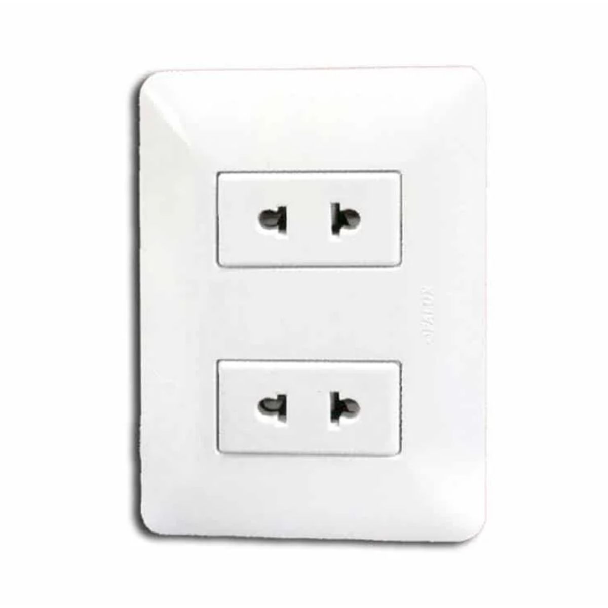 OPALUX - Tomacorriente Universal Doble Dado 2 Polos BM1202 OPALUX