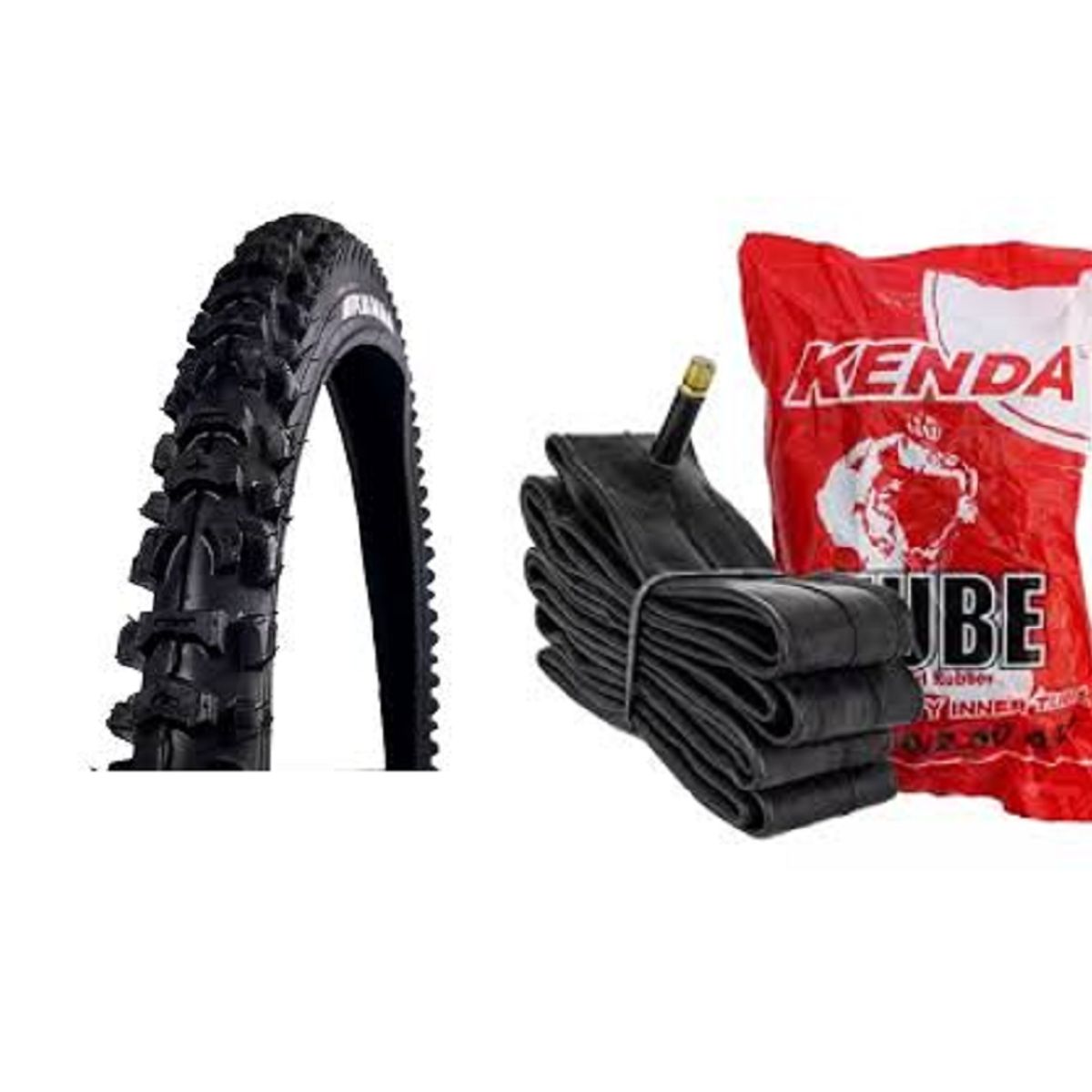 KENDA - LLANTA KENDA  TODO TERRENO MÁS CÁMARA PARA BICICLETA ARO 26