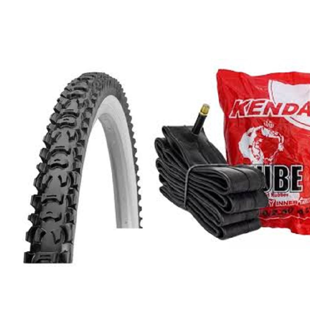 KENDA - LLANTA KENDA  TODO TERRENO MÁS CÁMARA PARA BICICLETA ARO 26