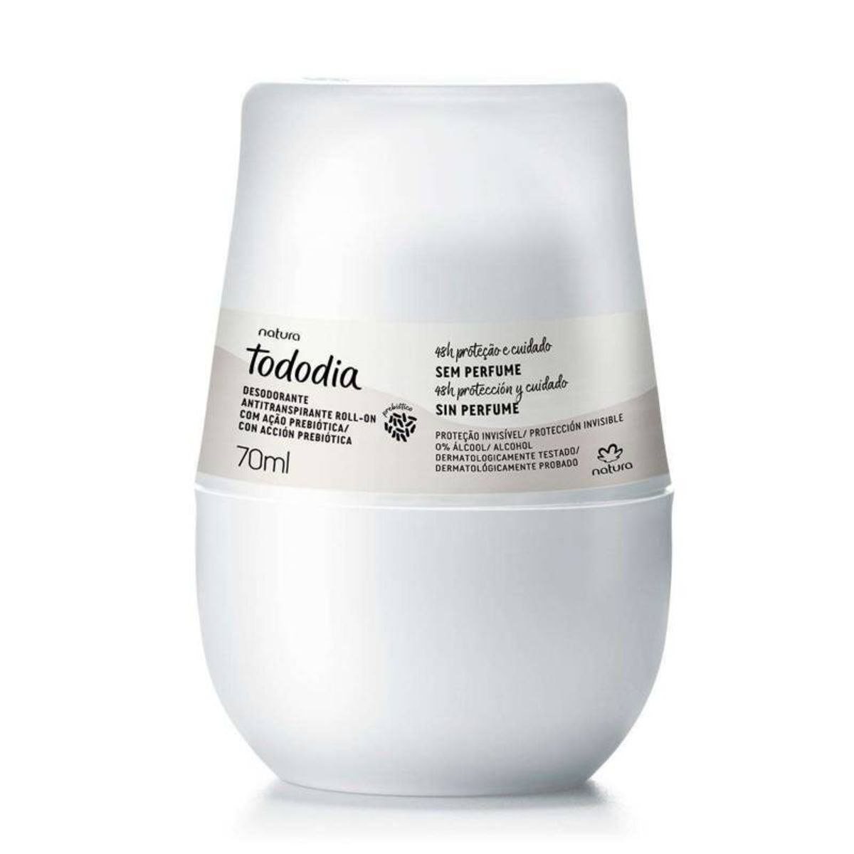 Natura - Desodorante Roll On sin perfume antitranspirante tododia