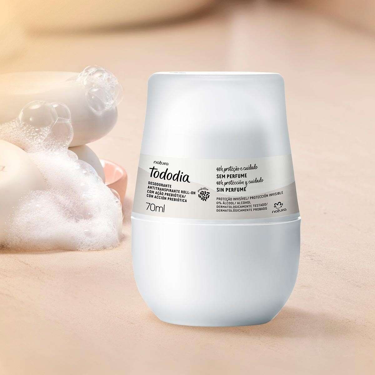 Natura - Desodorante Roll On sin perfume antitranspirante tododia