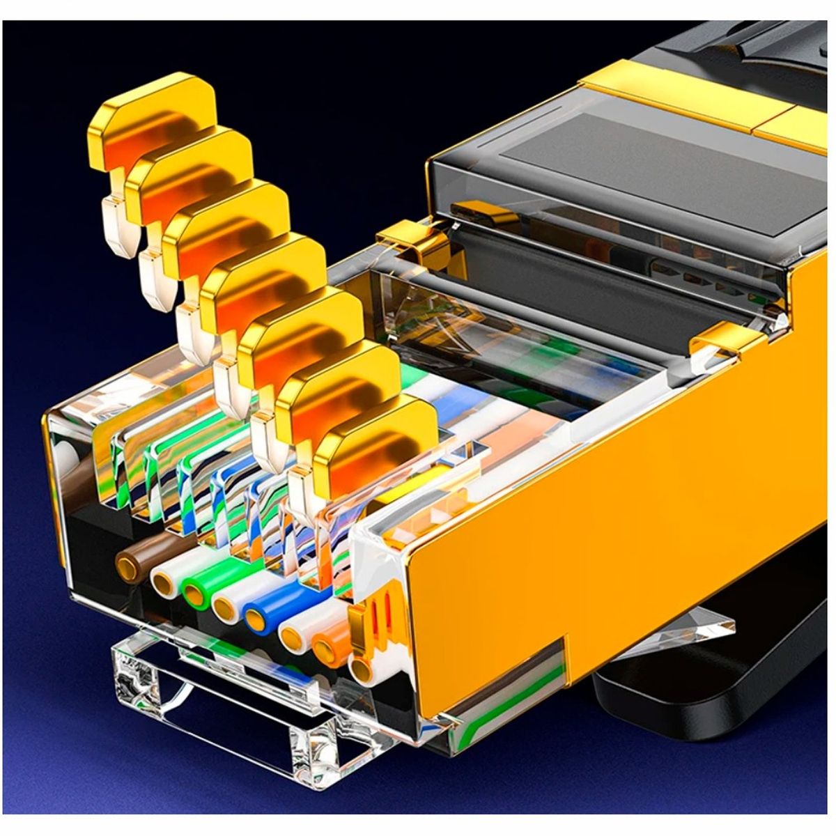 NETCOM - Cable de Red Cat 8 Conector Rj45 40 Gbps Lan Ethernet 1 Metro NETCOM