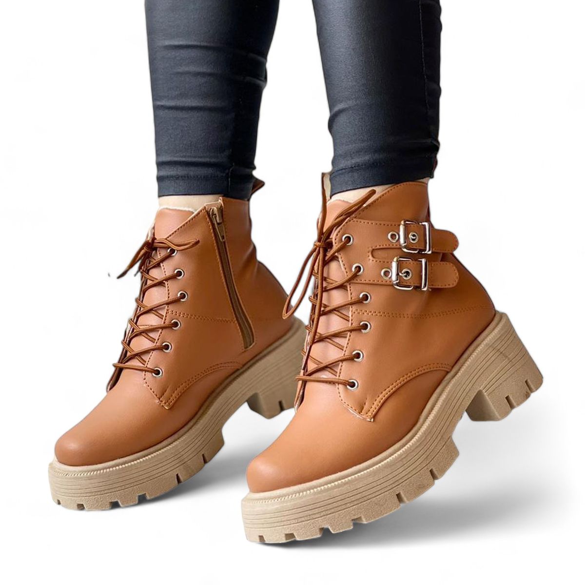 GENERICO - Botin Mujer Cmr2046L-63 Color Camel.-