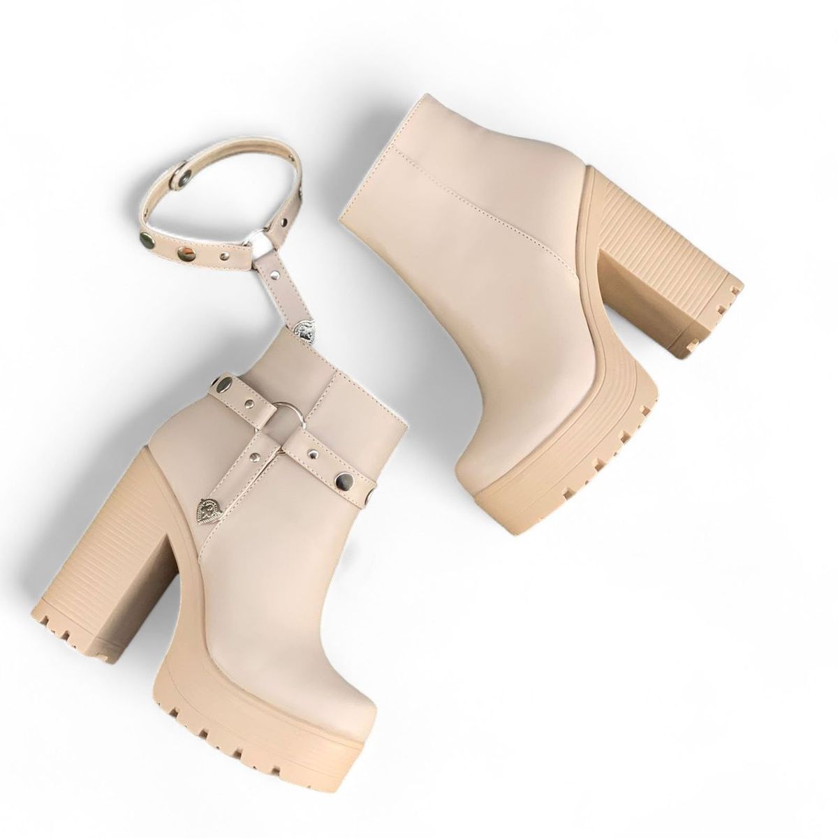 GENERICO - Botin mujer plataforma 3 doble uso 2091l-70 taco 12.-
