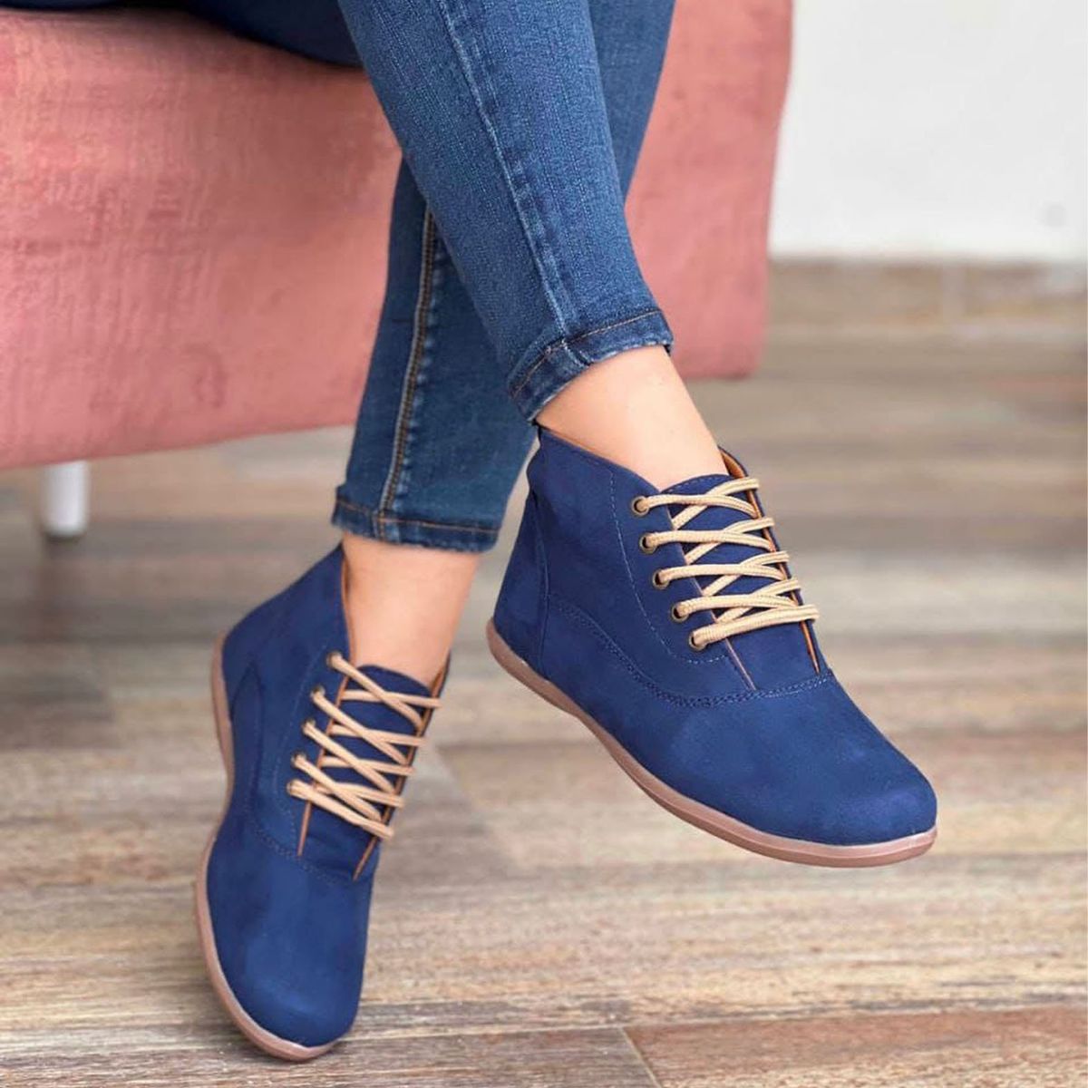 GENERICO - Botin Mujer Trm2046L-40 Color Azul