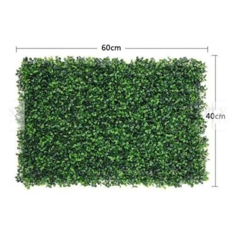 GENERICO - GRAS VERDE SINTETICO PARA PARED 60 X 40 CM
