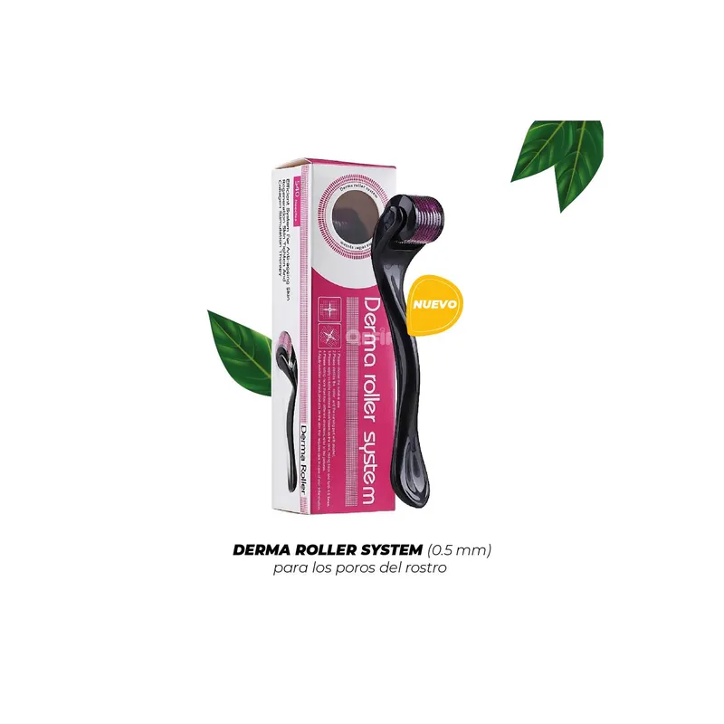 OEM - Dermaroller 0.5mm Rodillo de 540 Microagujas de Titanio