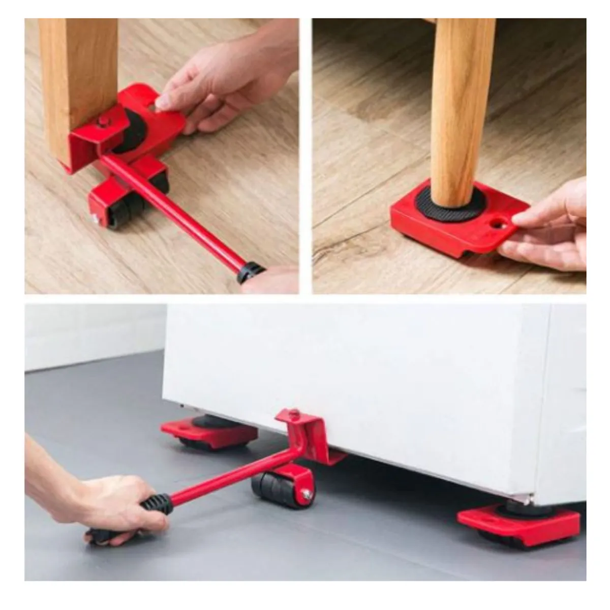 GENERICO - Juego De Elevador De Transporte De Muebles Con Ruedas