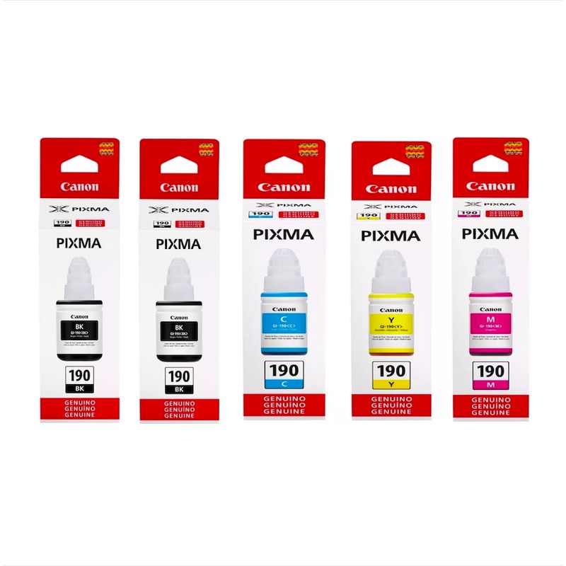 CANON - SUPER KIT DE 5 TINTAS CANON GI 190