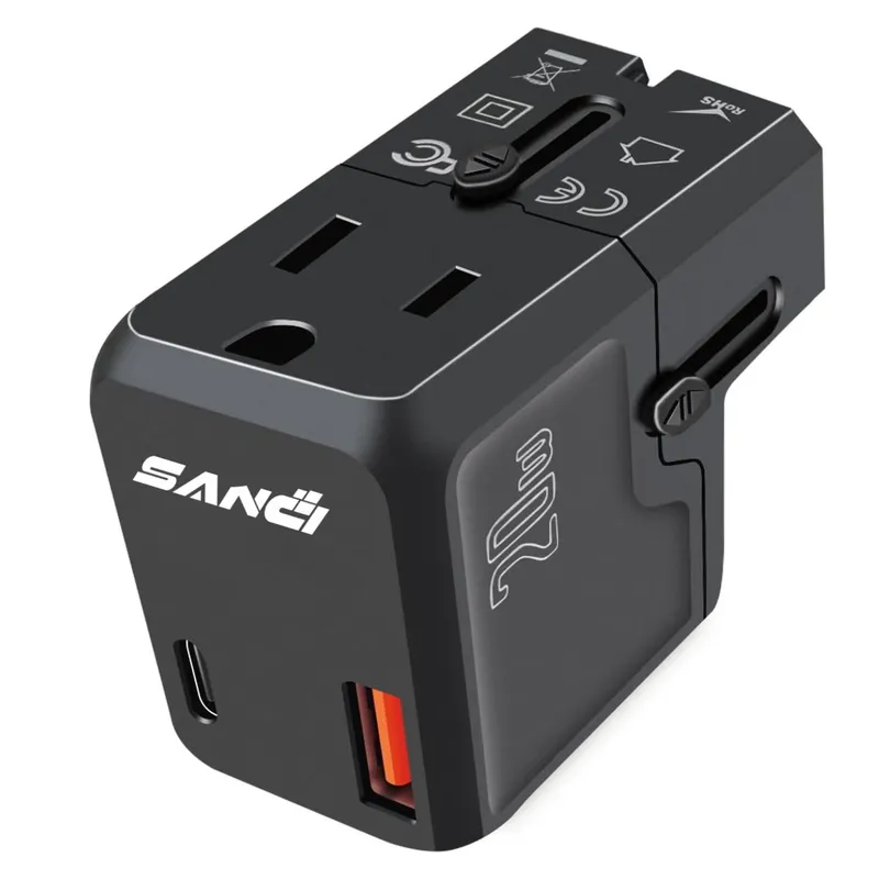 SANC - Enchufe Universal de Viaje – Adaptador Internacional para 200 Países