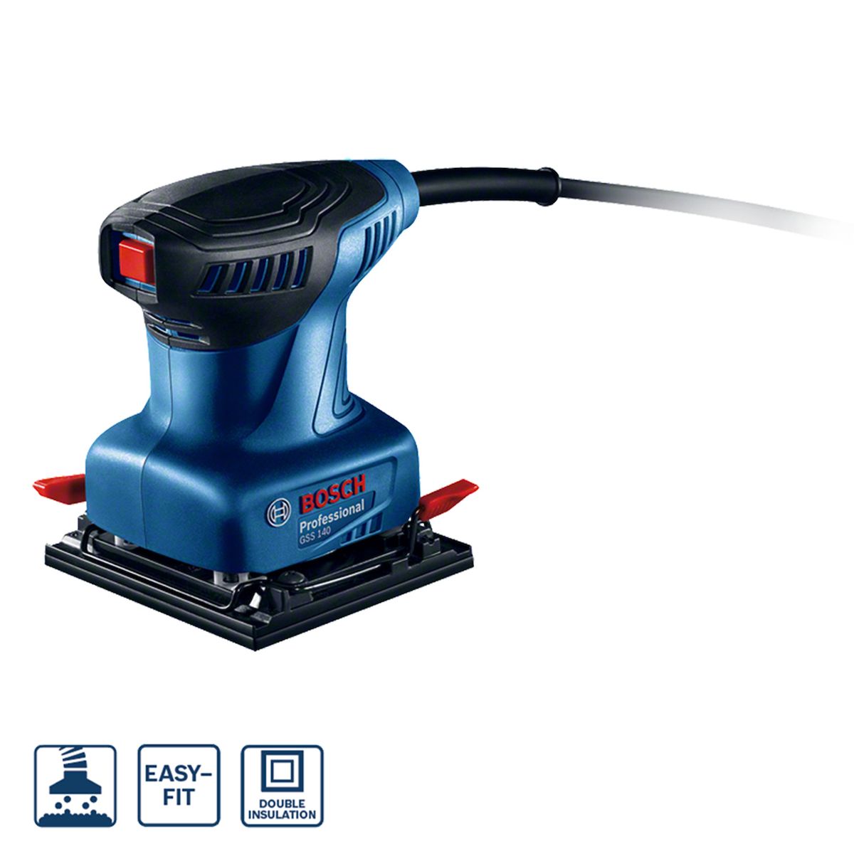 BOSCH - Lijadora Orbital Bosch Prof. Gss 140 220 Watts 1/4 de Pliego