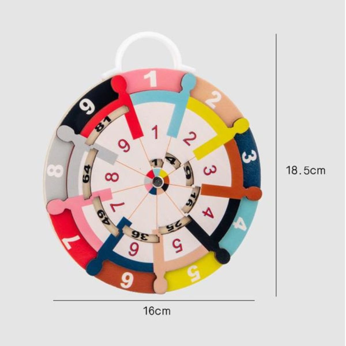 GENERICO - Reloj Didáctico 2en1 Aprendamos A Multiplicar