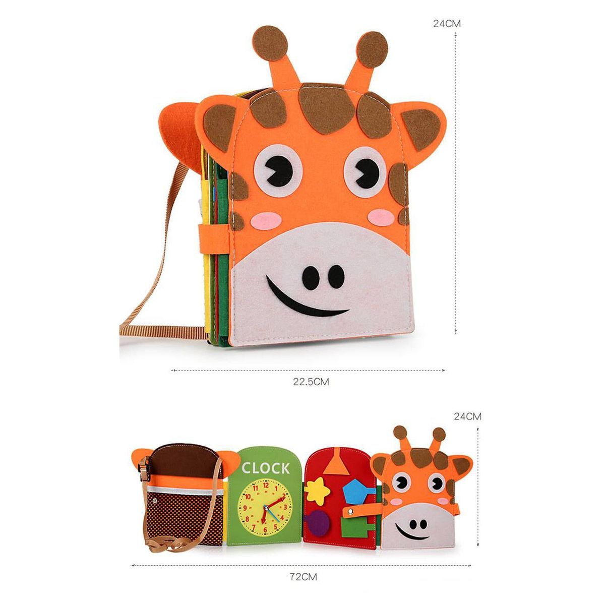 GENERICO - Libro Didáctico Jirafa Con Actividades