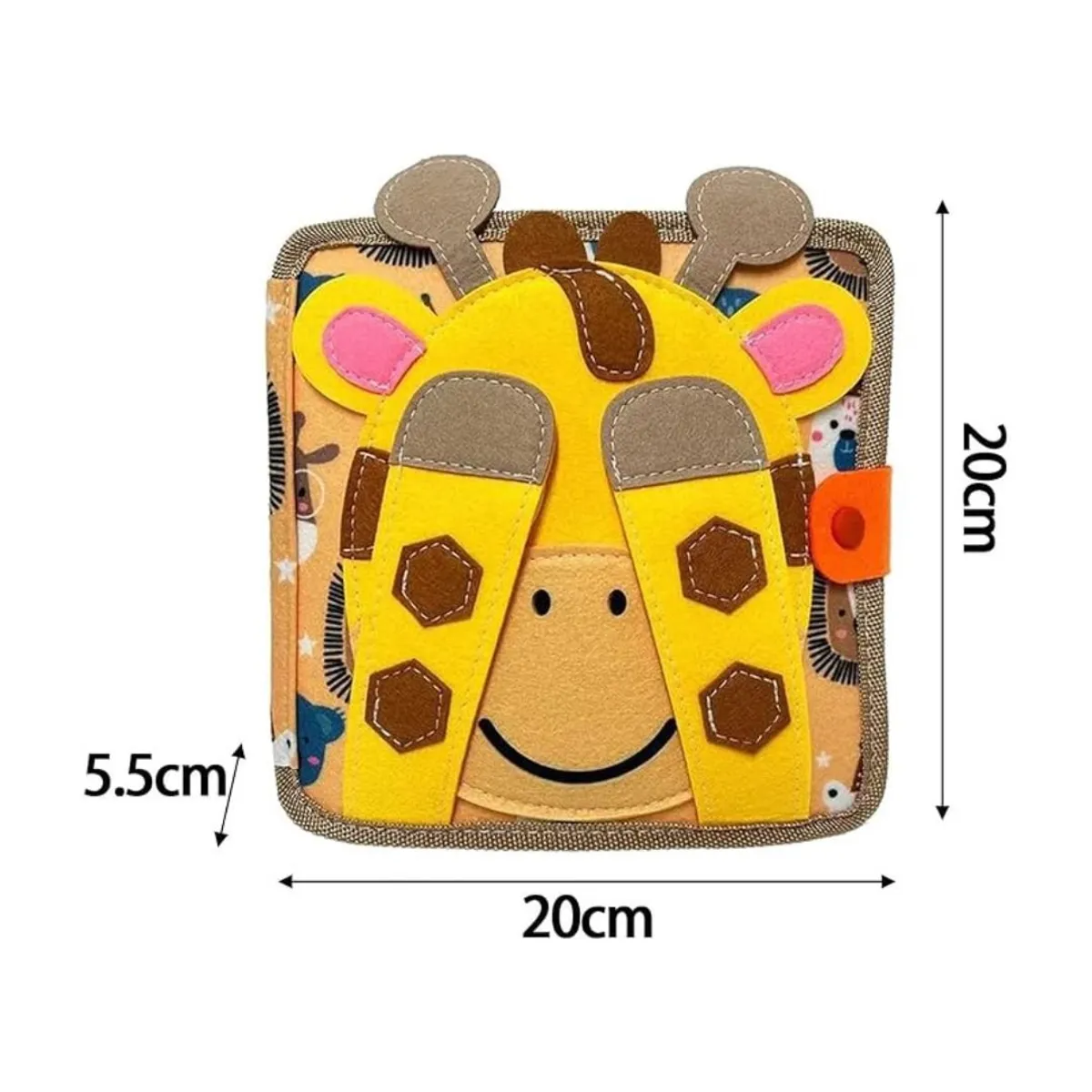 GENERICO - Libro Sensorial Didáctico Jirafa Montessori