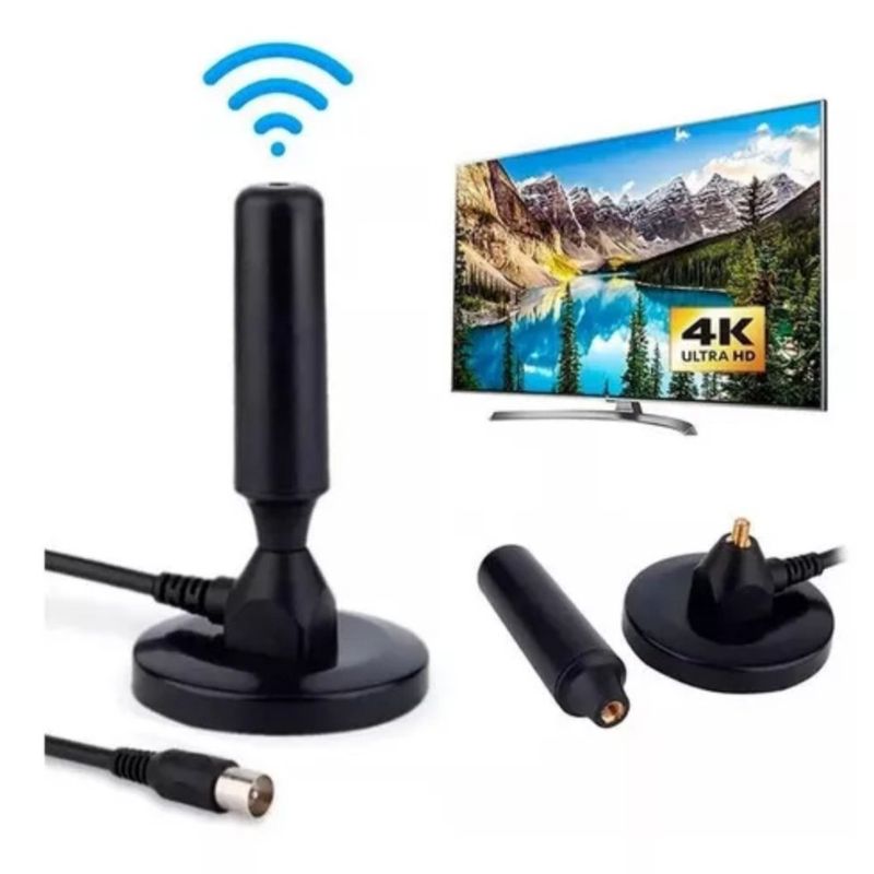 GENERICO - ANTENA TV DIGITAL 4K FHD SEÑAL AMPLIFICADA 4.3 mts