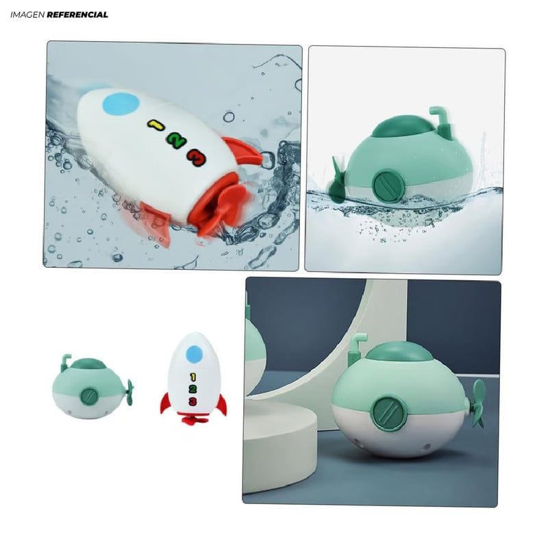 GENERICO - Juguete de Baño Submarino Juguete para Bañera-2 Piezas