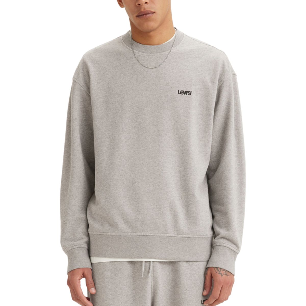 LEVIS - Polerón Hombre Cuello Redondo Gris Levis