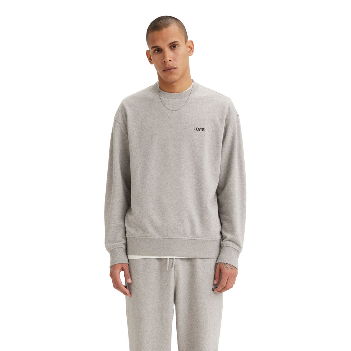 LEVIS - Polerón Hombre Cuello Redondo Gris Levis