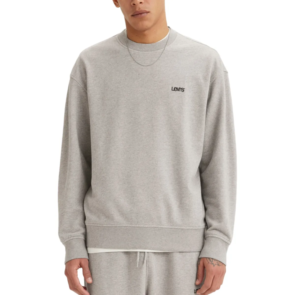 LEVIS - Polerón Hombre Cuello Redondo Gris Levis