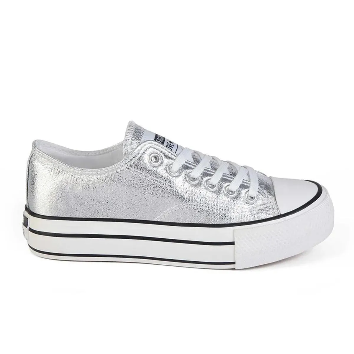 STHEF - ZAPATILLA MUJER STHEF CASUAL PLATA 8081