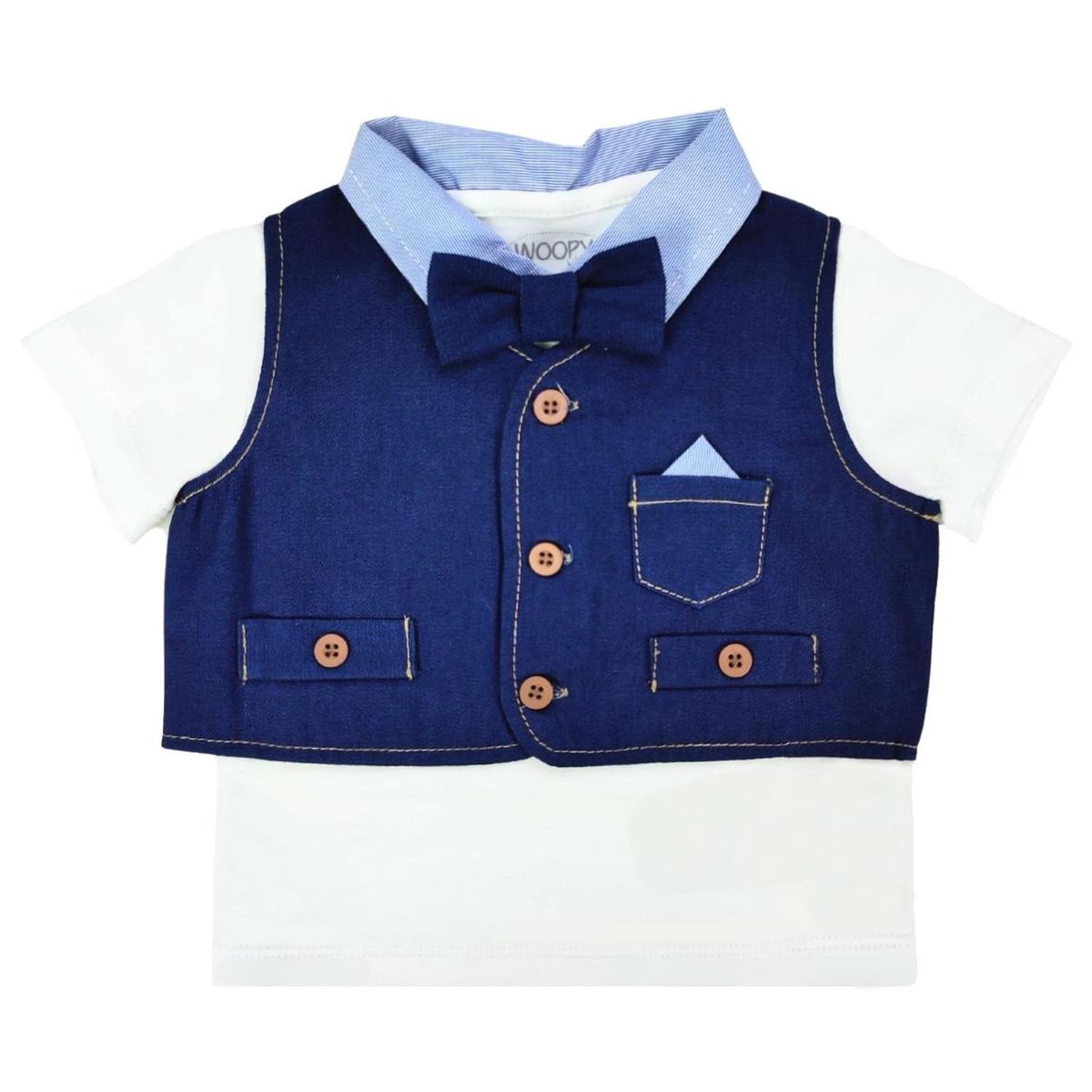 GENERICO - Conjunto bebé Michi con short - Azul