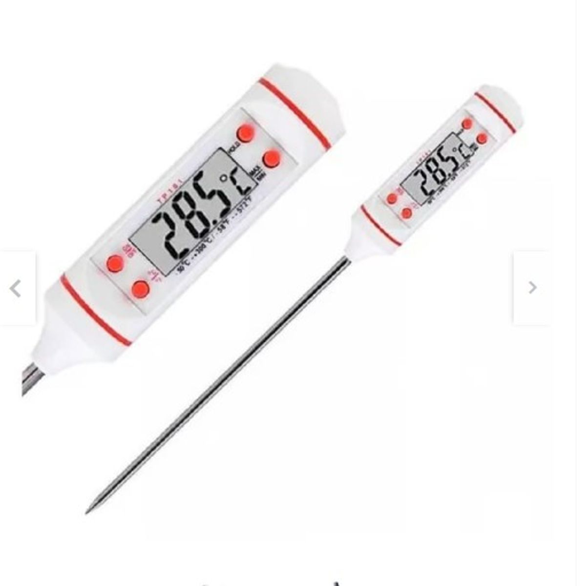 GENERICO - Termometro Digital Cocina Pinchacarne Liquido Acero Inox