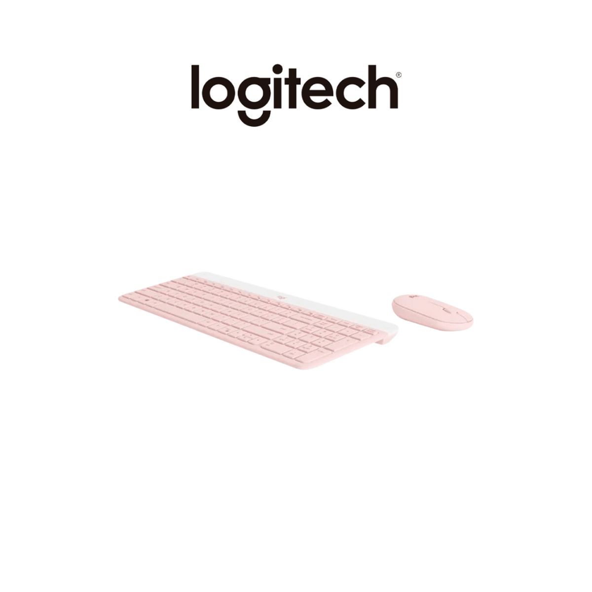 LOGITECH - TECLADO LOGITECH + MOUSE MK470 INALAMBRICO SLIM USB ROSA