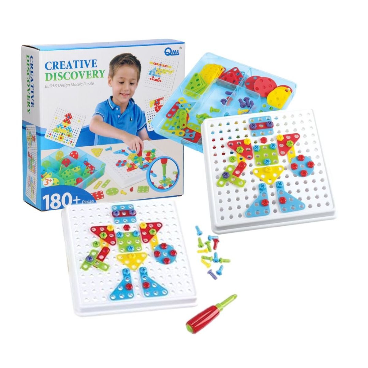 GENERICO - Rompecabezas Mosaico Tuercas Creative Discovery